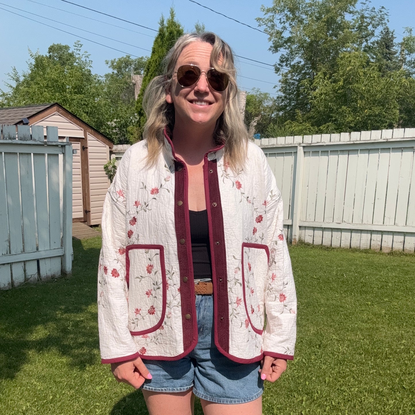 Burgundy Vine Jacket - Size Large