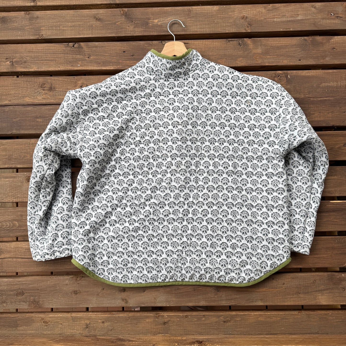 Monochrome Block Print Jacket - Size X-Large