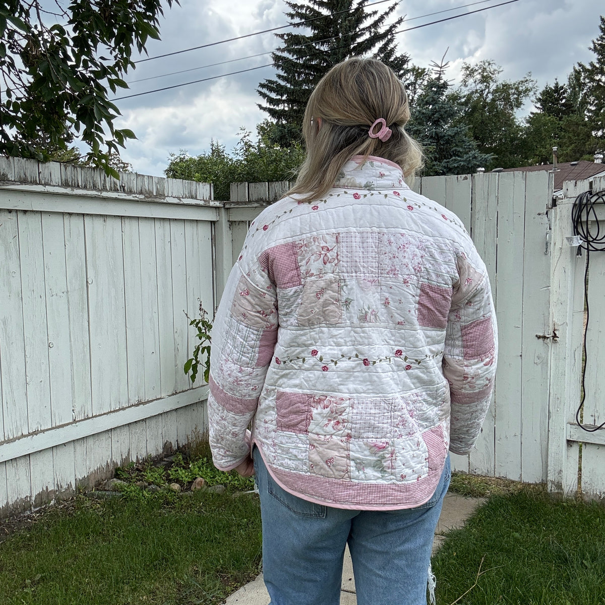 Patchwork Rose Jacket - Size Medium