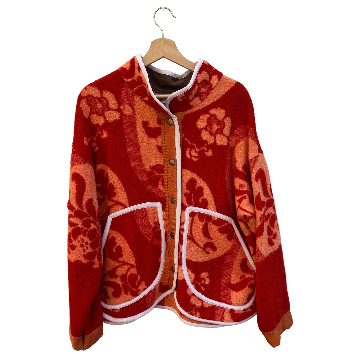 Retro Sunset Blanket Jacket - Size Large