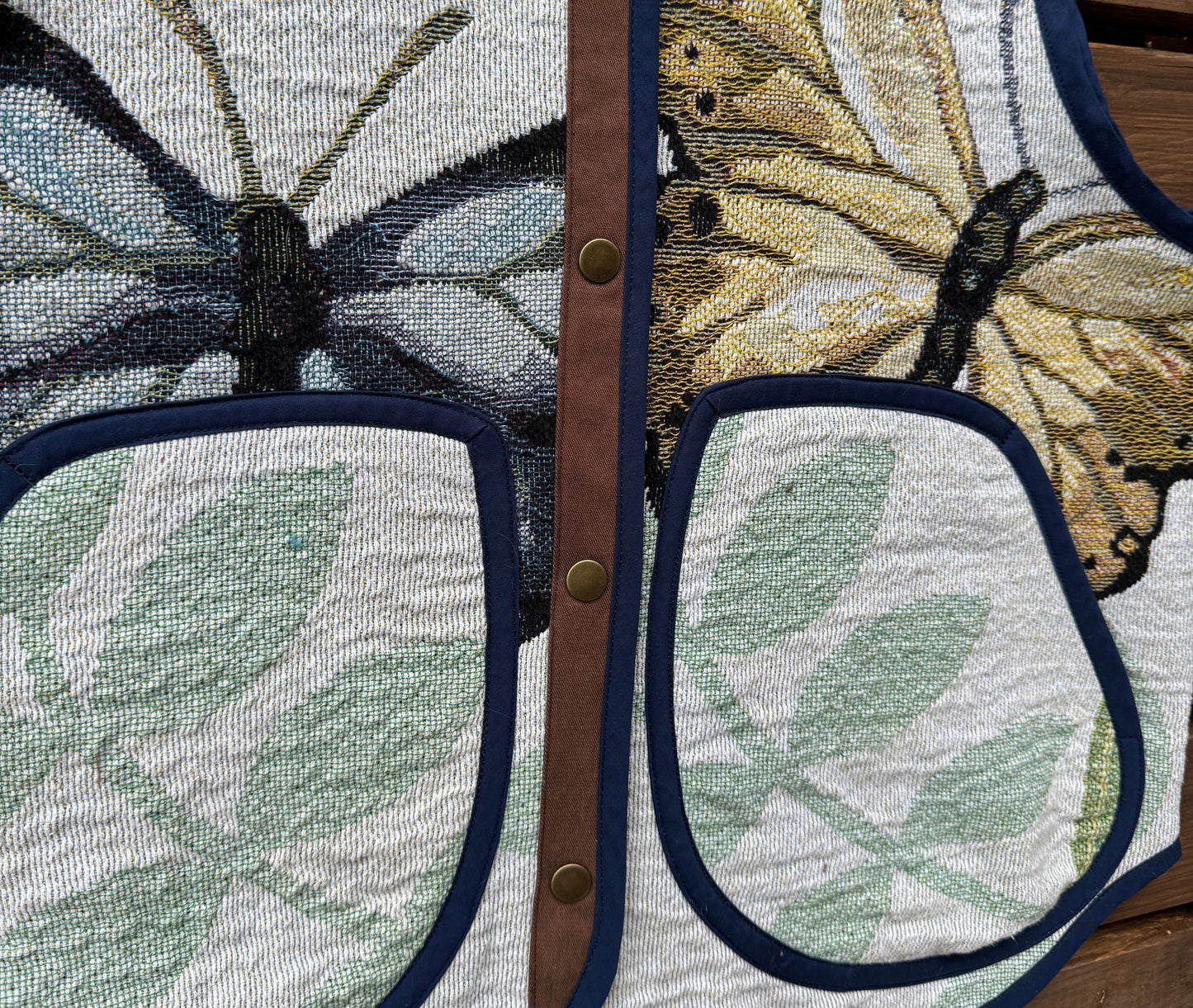 Butterfly Tapestry Vest - Size Medium