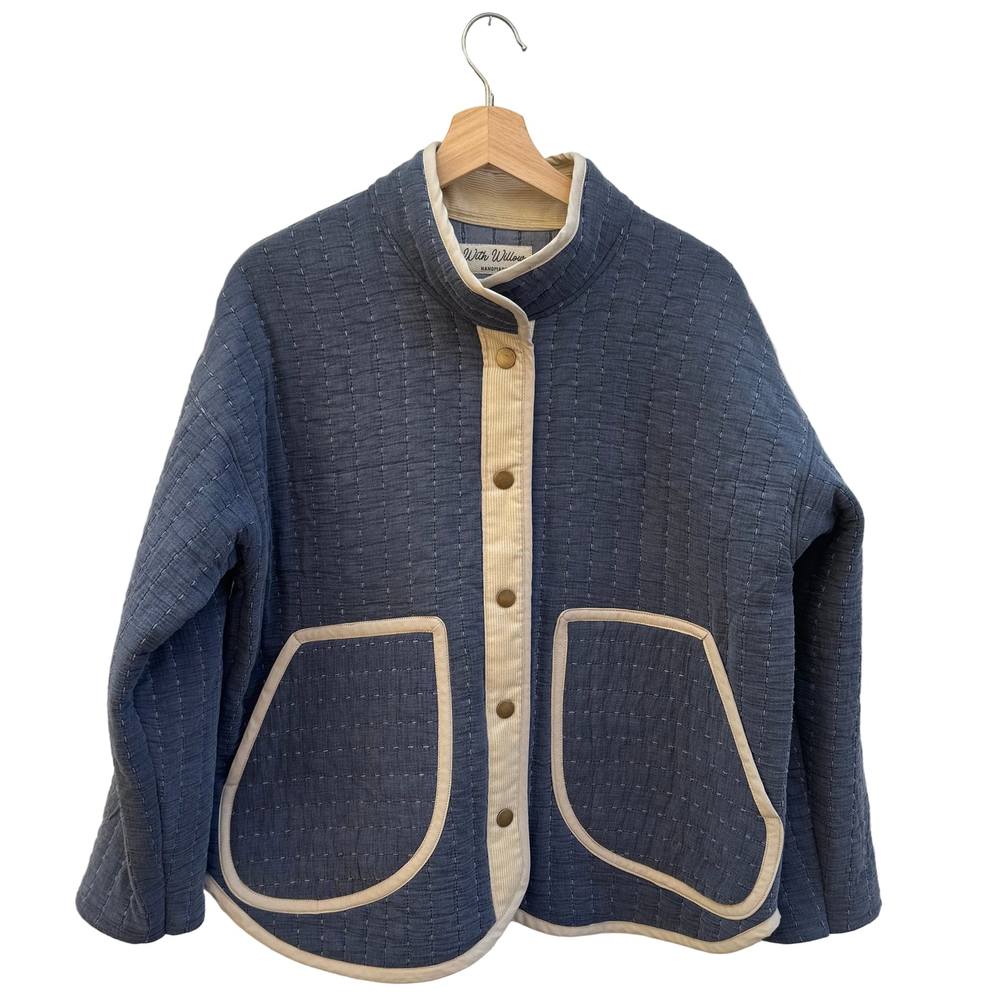 Indigo Stitch Jacket - Size Large