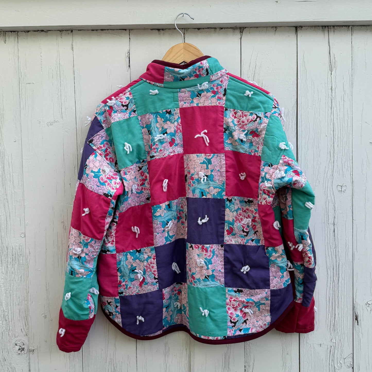Blossom Tied Patchwork Jacket - Size  Small