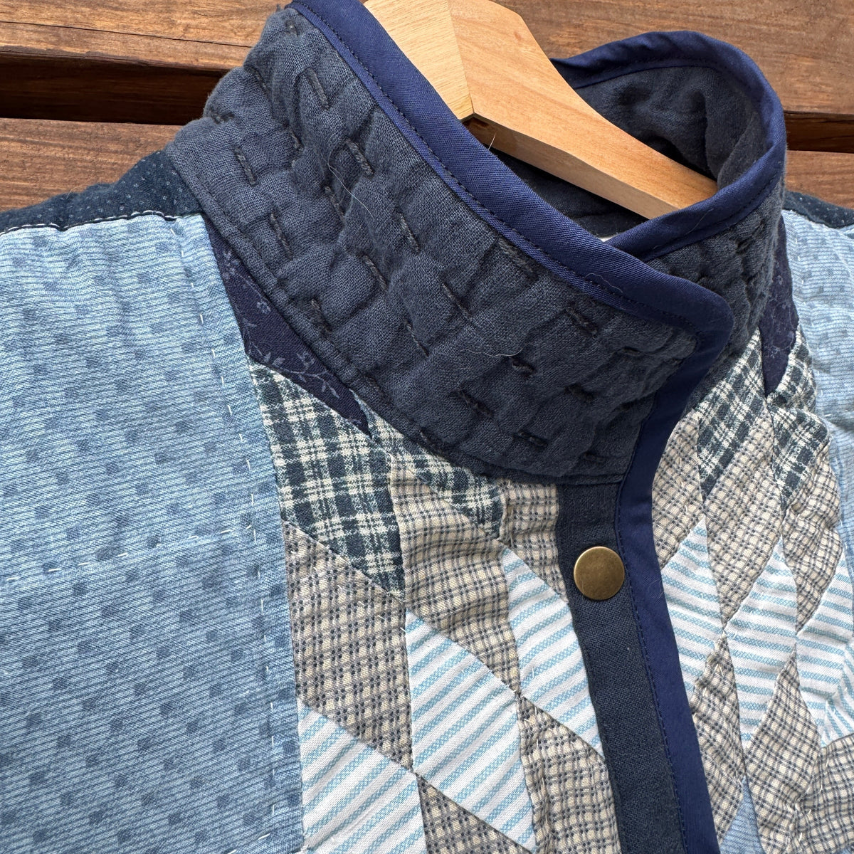 Indigo Starburst Vest - Size Medium