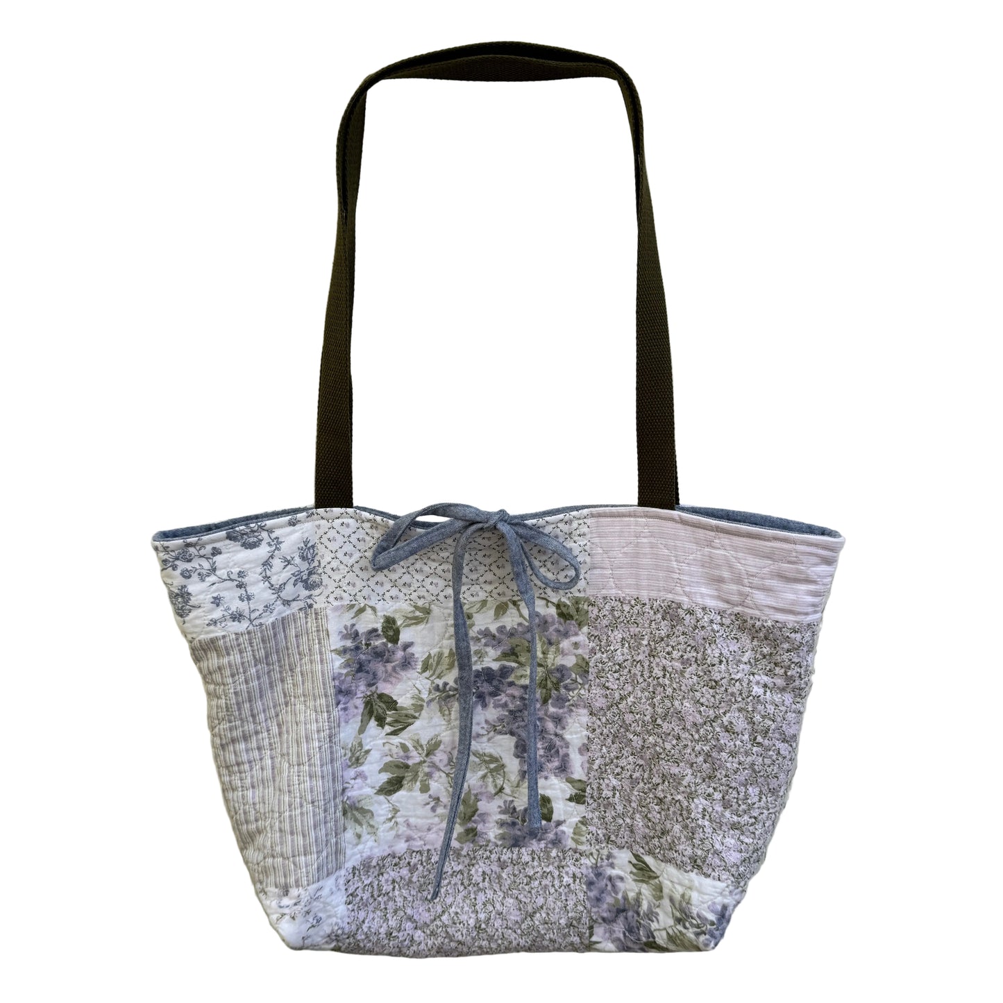 The Lavender Tote – Upcycled Reversible Quilted Tote Bag