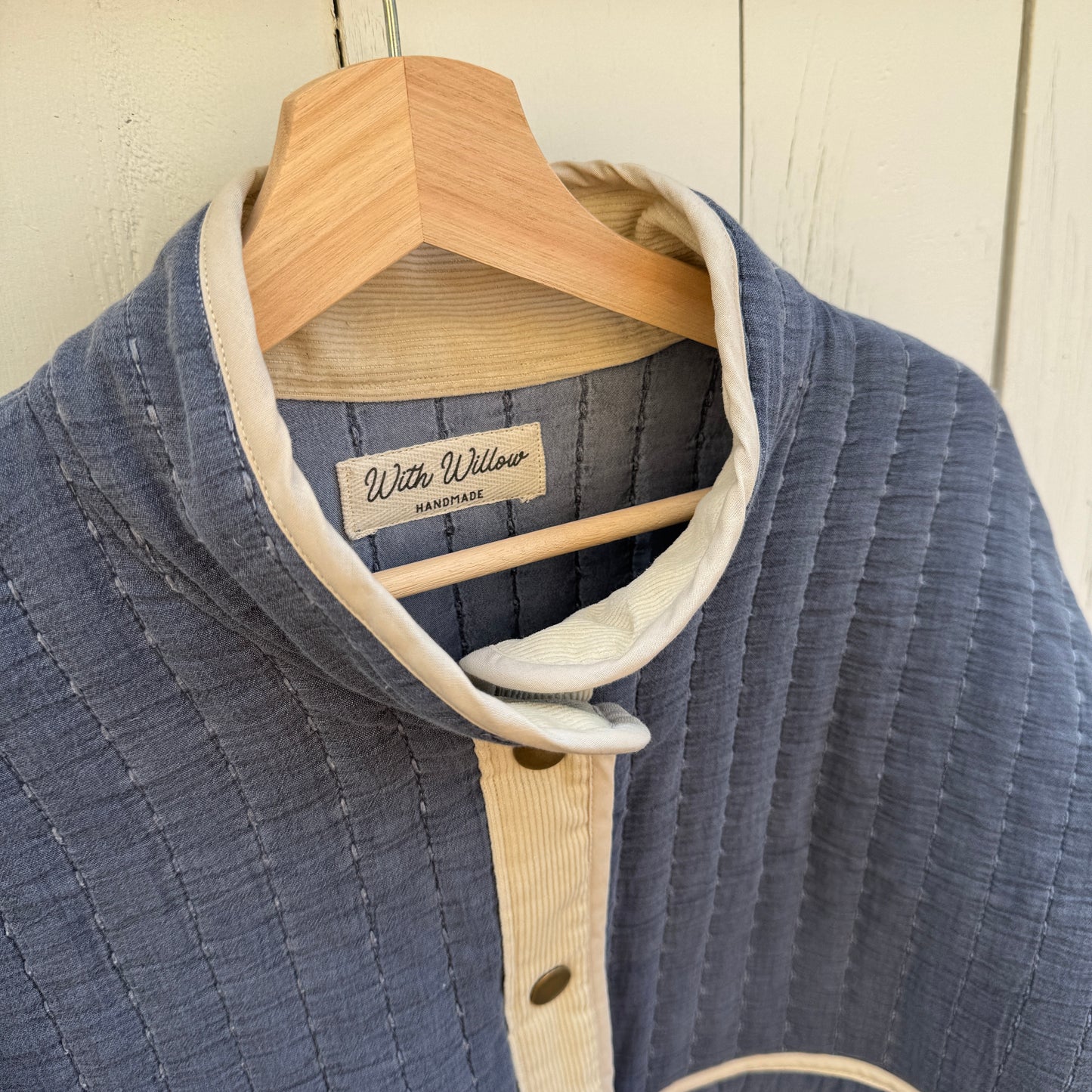 Indigo Stitch Jacket - Size Large