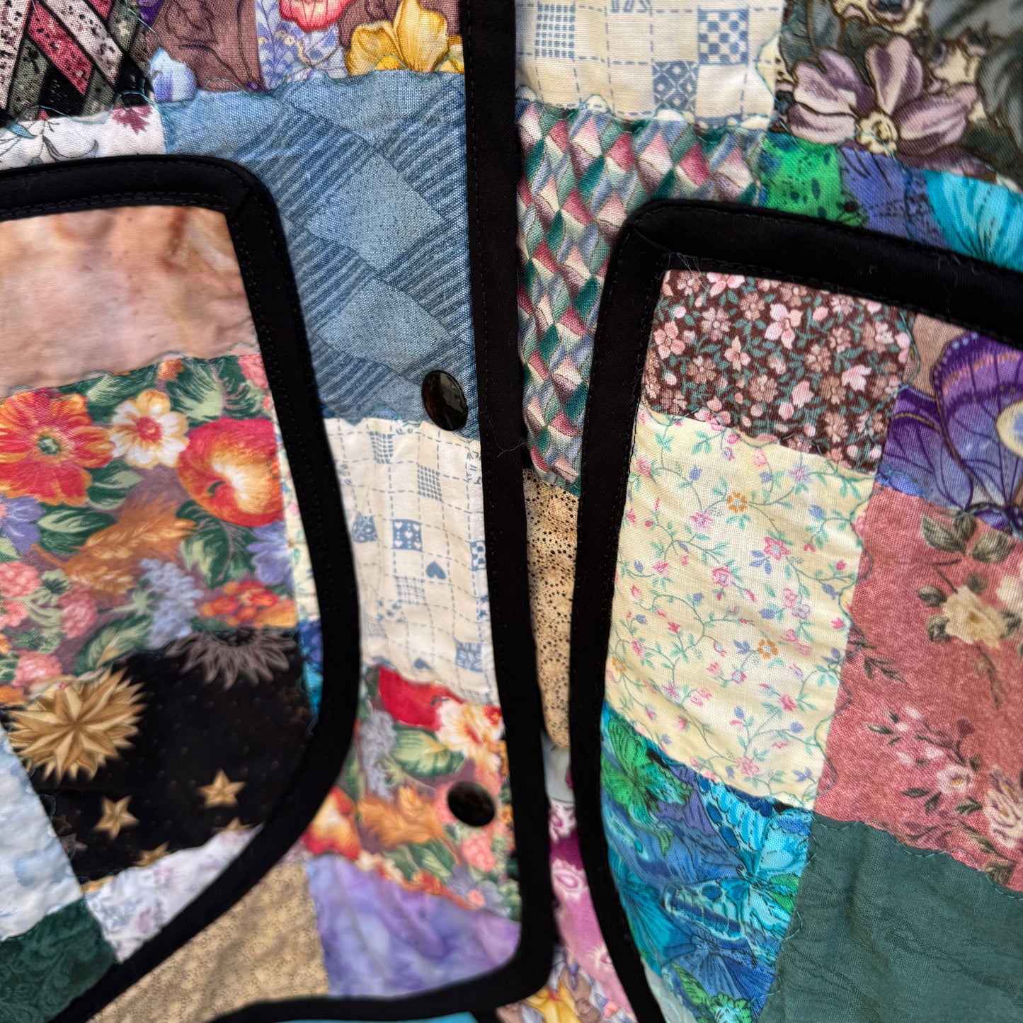 Nostalgia Patchwork Jacket - Size Small