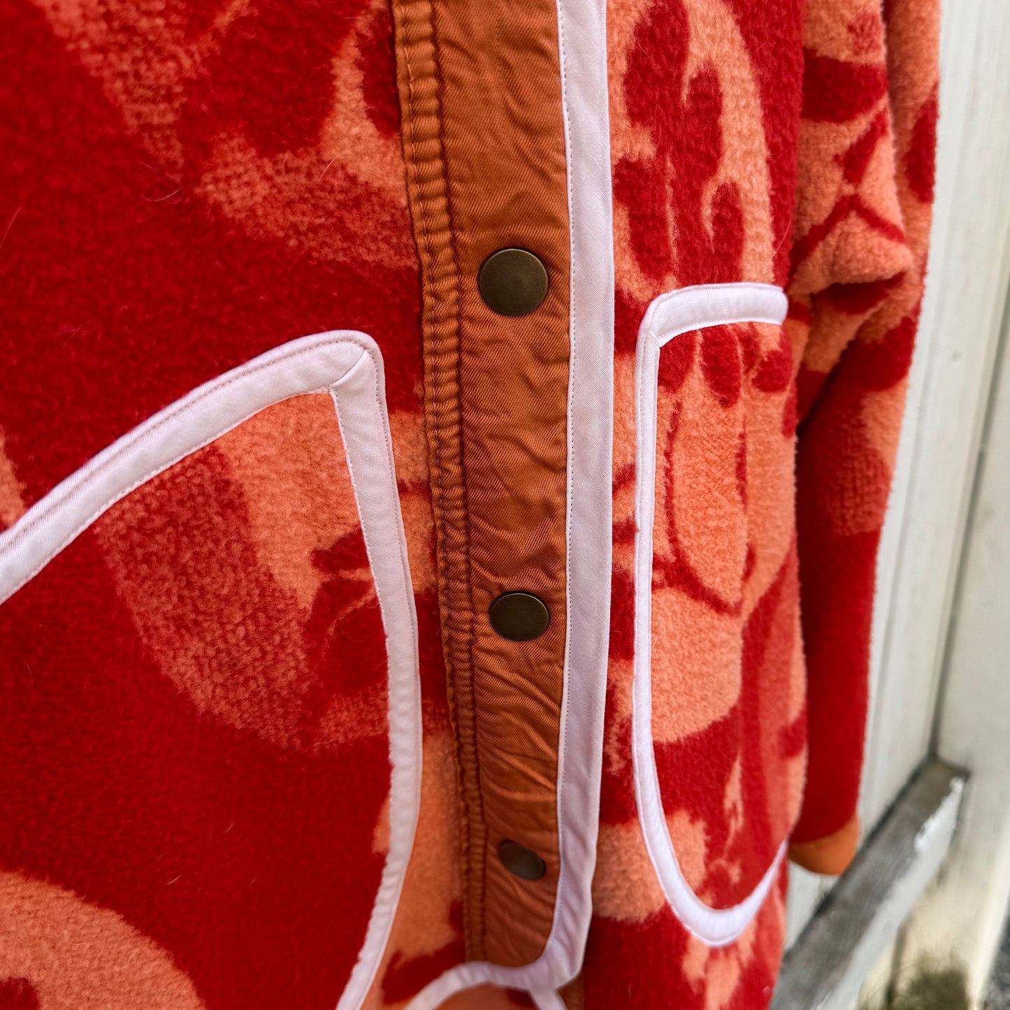 Retro Sunset Blanket Jacket - Size Large