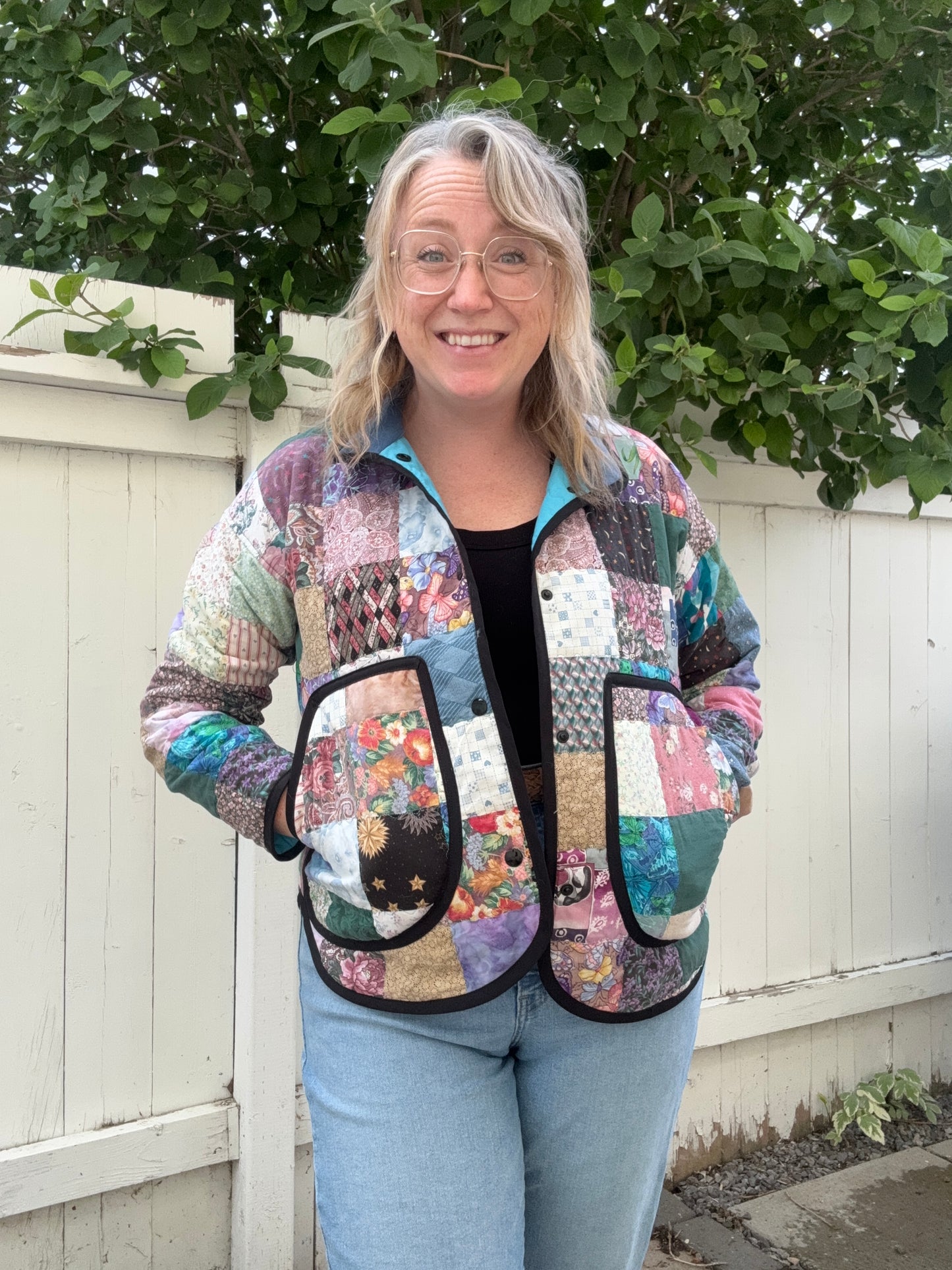 Nostalgia Patchwork Jacket - Size Small